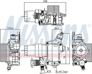 CHLADIČ OLEJE NISSAN NV250 QASHQAI II 91194