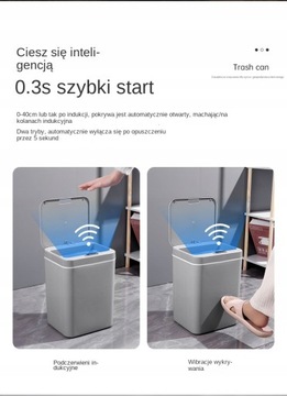 Автоматический индукционный контейнер для мусора