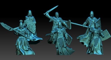 Undead Warriors - Spear / Sword - 1x - Khurzluk Miniatures - Minifaktura