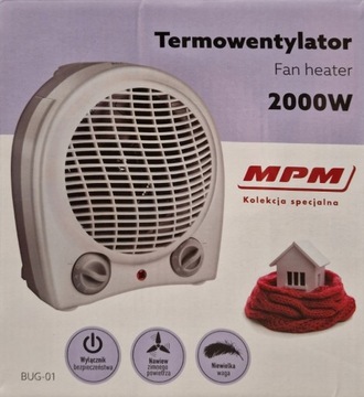 TERMOWENTYLATOR FARELKA GRZEJNIK ELEKTRYCZNY 2000W