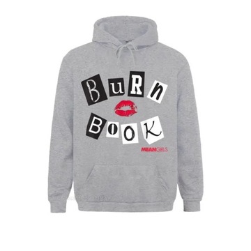 Bluzy Mean Girls Burn Book Cover Graphic T-Shirt Japan Style wysokiej jako