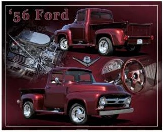 Sign of the Times SZYLD METALOWY PLAKAT FORD Pickup 1956 38 x 30,5cm