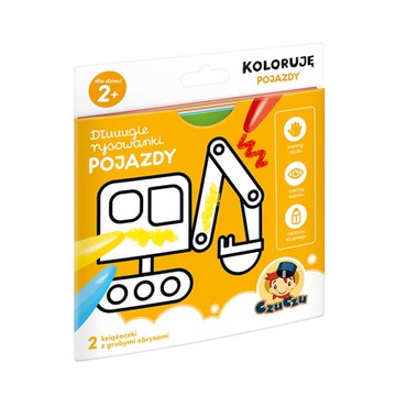 Czuczu Dłuuugie rysowanki Koloruję POJAZDY 2+ Czu