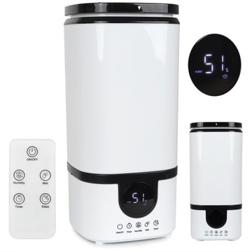 NAWILŻACZ POWIETRZA XXL 4,5L DYFUZOR AROMATERAPIA PILOT CICHY HABYS