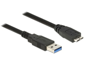 Kabel Delock USB 3.0 0.5m micro AM-BM czarny