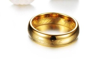 ZŁOTA WOLFRAMOWA OBRĄCZKA WŁADCA PIERŚCIENI r.12
