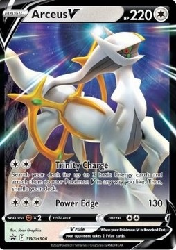 Arceus V SWSH306, Oryginał karta Pokemon TCG