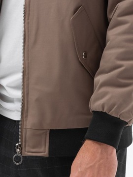 Мужской бомбер C516 бежевый L