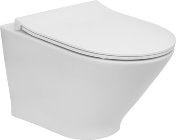 MISKA WC WISZĄCA RIMLESS Z DESKĄ ROCA GAP ROUND