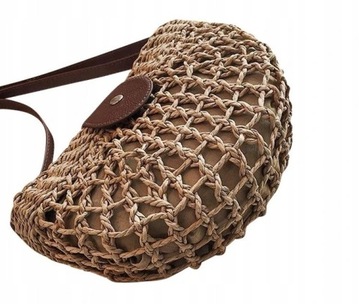 Сумка на плечо BOHO BASKET HALF MOON WOVED