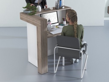 Стойка ресепшн R12 120x80см LED