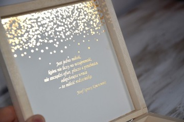 Приглашение на свадьбу для родителей в коробке ЗОЛОТО 32