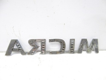 NISSAN MICRA K12 03-10 ZNAK LOGO ZNAKY KRYT ZADNÍ