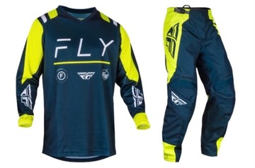Komplet,strój na crossa, quada enduro FLUO NAVY HUSQVARNA FLY F-16 M/32