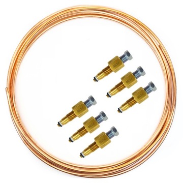 KOMPLET przewody hydrauliczne przód tył Citroen C5 C6 rurka miedziana 15m