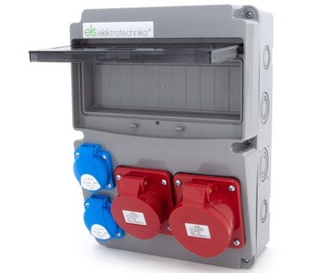 Щит строительный 32А/5П + 16А/5П + 2*ГС 230В, 11НО211