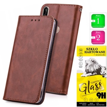 Etui Portfel CASE STOJAK MAGNES KOLORY + SZKŁO 9H do Xiaomi Redmi Note 7