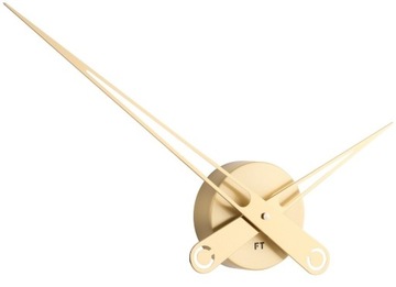 Designerski zegar ścienny Future Time FT9650GD Wskazówki złote 60cm
