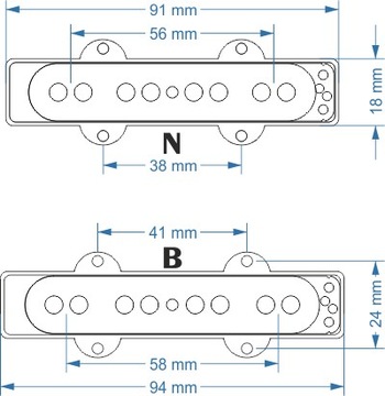 Hathor Pickups - 4 string JB Single Coil Bridge