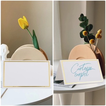 Бумажные свадебные визитки 100 шт.