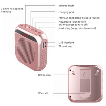2 перезаряжаемых голосовых усилителя Megaphone Booster