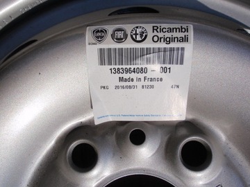 DISK OCELOVÝ FIAT OE F51560013 6.0" X 15" 5X118 ET 68