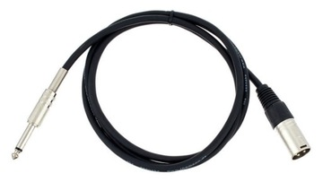 Kabel przewód mikrofonowy XLR - Jack 6,3 mm 1,5 m