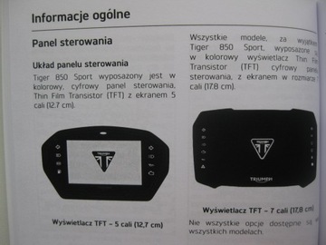 TRIUMPH TIGER руководство пользователя PL + CASE