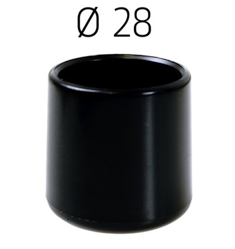 4x Silikonowe nakładki nogi krzesła nasadki Ø28 mm