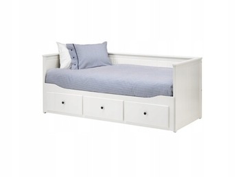 IKEA HEMNES - łóżko podwójne drewniane białe 160x200