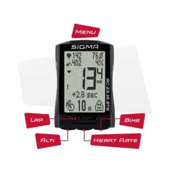 Sigma Bicycle Meter 23.16 STS IPX7 Польский меню термин задача задача HR Puls