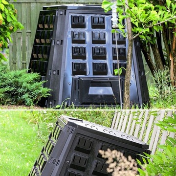 Модульный компостер EVOGREEN LEAVES GRASS 420L