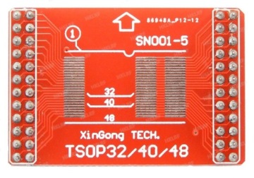 Набор из 8 адаптеров SMD (TSOP32/40/48 SOP44/56) TL866x