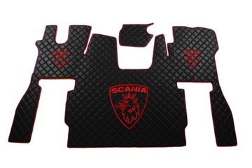 DYWANIKI PIKOWANE SCANIA S OD 2017 FOTEL PAS AMORT + LOGO