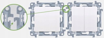 SIMON 10 ДВОЙНАЯ РОЗЕТКА С Z/U ШТЫРЬКОМ ДЛЯ РАМКИ