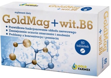 MAGNEZ + WITAMINA B6 wysoka dawka magnezu 60 tab.l