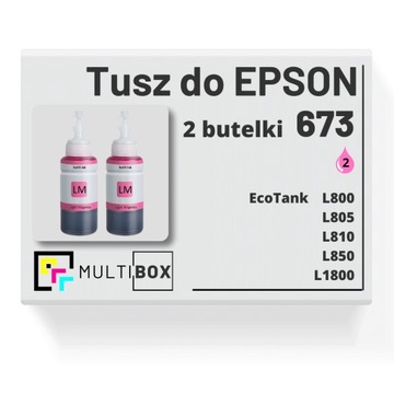 100% NEW 2-pak tusz 673 T6736 do EPSON L1800 L800 L805