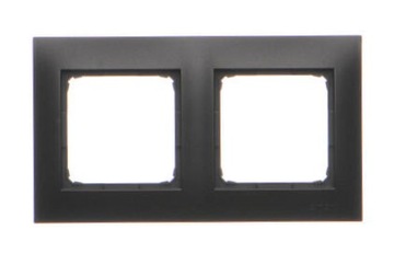 SIMON 54 RAMKA PODWÓJNA CZARNY MAT DR2/49