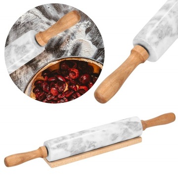 ВАЛИК ИЗ МРАМОРНОГО КАМНЯ 46 см ВРАЩАЮЩАЯСЯ ПОДСТАВКА ДЛЯ СВОБОДНОЙ КУХНИ