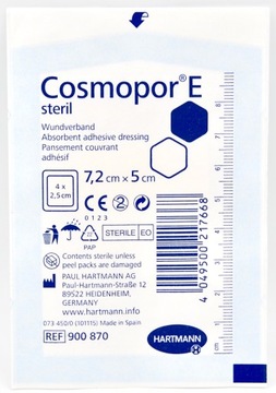 Cosmopor E steril opatrunek jałowy 7,2x5 cm 1 szt