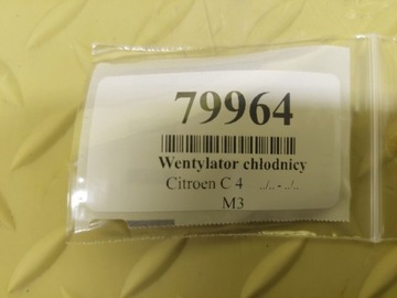 CITROEN C4 1.6 HDI VENTILÁTOR CHLADIČŮ