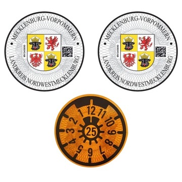 Немецкие земельные наклейки Мекленбург-Передняя Померания