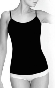 GATTA KOSZULKA CAMISOLE SEAMLESS CZARNA BAWEŁ XXL