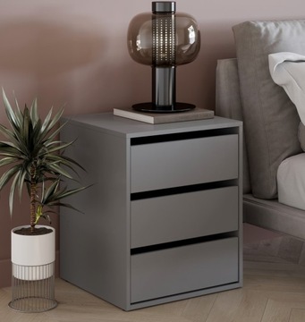 прикроватная тумбочка - шкаф Id-13 - 50x47x60см матовый белый