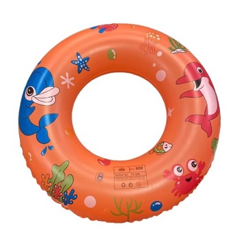 KOŁO DMUCHANE DO PŁYWANIA BASEN PLAŻA DLA DZIECI DELFINY RYBKI 80 cm MIX