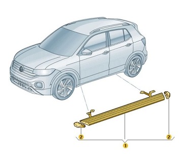 ORIGINÁLNÍ VW T-ROC STUPNĚ PRAHY BOČNÍ