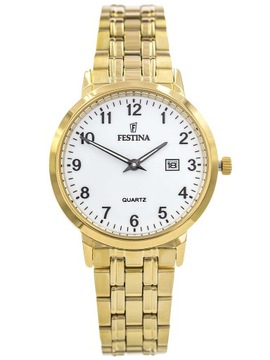 DÁMSKE HODINKY FESTINA F20514/1 CLASSIC ZLATÉ NA NÁRAMKU