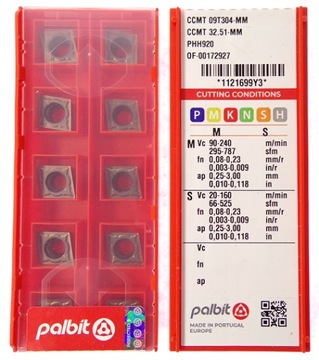 ПЛАСТИНА ПЛАСТИНА CCMT 09T304-MM PHH920 НОЖКИ INOX ДЛЯ НОЖЕЙ SCLCR SCLCL SCMCN