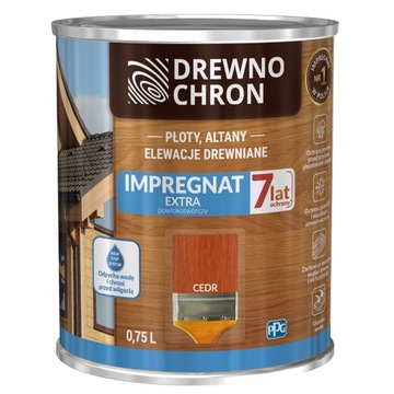 DREWNOCHRON Impregnat Extra cedr 0,75L