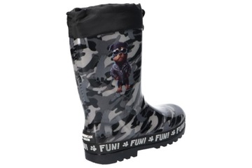 АМЕРИКАНСКИЙ КЛУБ KAL21 ВОДОНЕПРОНИЦАЕМЫЕ ДЕТСКИЕ РЕЗИНОВЫЕ БОТИНКИ BK/DOG 32